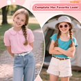 thumbnail image 3 of WHIPPY Girls Belts Kids Leather Waist Belts for Jeans Dresses, 3 of 7