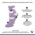 thumbnail image 5 of CTM  Hearts Soft and Cozy Lounge Socks by Wootie (1 Pair) (Women), 5 of 5