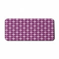 thumbnail image 1 of Geometric Computer Mouse Pad, Abstract Rhombus Diamond Shaped Pastel Stripes Old Fashioned Checkered, Rectangle Non-Slip Rubber Mousepad X-Large, 35" x 15", Dark Magenta Mauve, by Ambesonne, 1 of 2
