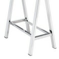 thumbnail image 4 of Benjara Writing Desk with MDF 2 Drawers and Metal Legs, White and Chrome-Finish:White and Chrome, 4 of 5
