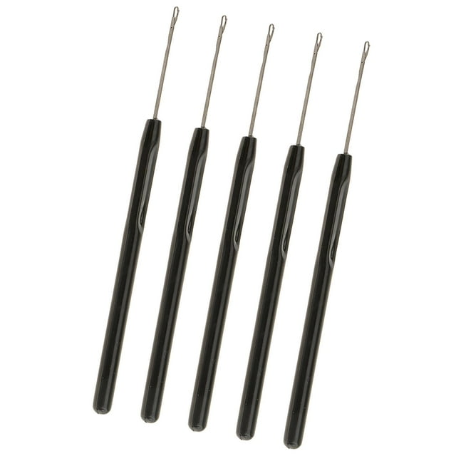 de extensiones de cabello con de herramientas de de Negro Zulema Aguja de extensión de cabello