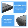 thumbnail image 3 of FESTFENDS 1pc Solar Powered High Precision Vehicle Clock Durable Dash Clock for Cars Convenient Design, 3 of 7