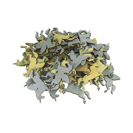 Unicorn Glitter Wood Favors, 2-1/4-Inch