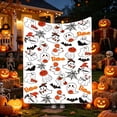 thumbnail image 4 of Homellea Halloween Throw Blanket, 60 x 79 Inch Ghost Pumpkin Bat Boo Print Flannel Fleece Blanket, Soft Lightweight Decorative Blanket for Sofa, Couch, Bed, Office and Fall Decor, 4 of 6