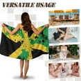 thumbnail image 5 of Yuyamidu Jamaican Flag Towel Body Wrap for Women Coconut Tree Shower Towel Wrap with Pocket Breathable Bath Wrap Towel Large Knee Length Wrap Around Towel Robe Size L, 5 of 7