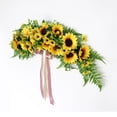 thumbnail image 4 of 29 inch Artificial Swag Floral Garland Arch Wreath Centerpiece for Door Garden, 4 of 8