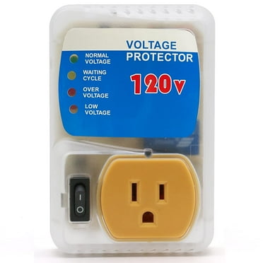 Single Outlet Surge Protector, Voltage Protector for Refrigerator, TV, Computer and Freezer Home Appliances, Adjustable Voltage Regulator, 120V, 1800W, 1 Pack