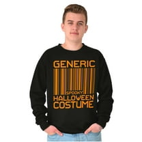 Generic Halloween Costume Barcode Sweatshirt for Men or Women Brisco Brands S