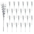 thumbnail image 3 of TETOU 24-Pack Silver Artificial Glitter Berry Stem Ornaments,17 Inch Bead Sticks Glittery Twigs Picks Branches for DIY Christmas Tree Wreath Holiday Home Indoor Winter Wedding Party Decoration, 3 of 6
