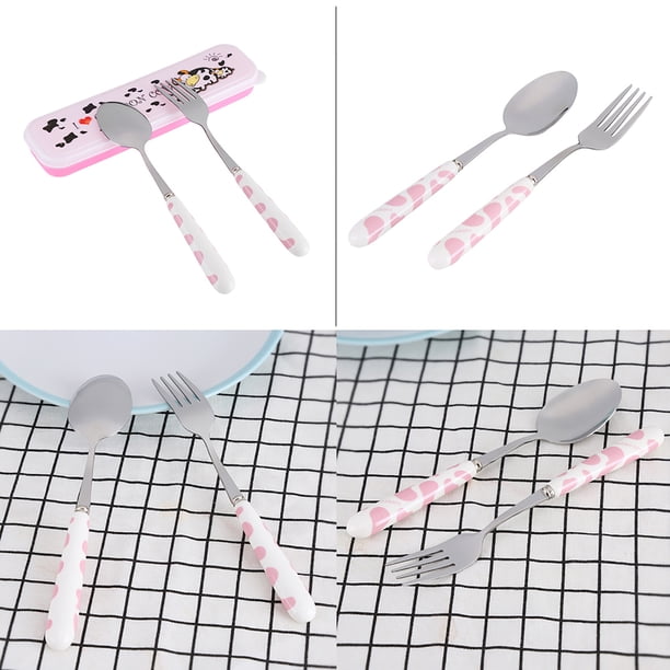 Juego De Cuchillos De Acero Inoxidable, 2 Piezas, Tenedor, Cuchara, Cubiertos De Cocina