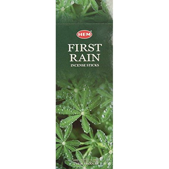 first rain - box of six 20 stick tubes - hem incense