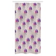 thumbnail image 1 of Geometric Stall Shower Curtain, Retro Triangle Pattern Geometric Art Mosaic Rain Drops on Polka Dots Print, Fabric Bathroom Set with Hooks, 36W X 72L Inches Long, Purple Grey Pink, by Ambesonne, 1 of 1
