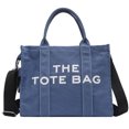 thumbnail image 1 of Bolsos de lona para mujer, bolso de mano, bolso de mano con cremallera, bandolera de lona para oficina, viaje, escuela Wmkox8yii jkg5180, 1 of 6