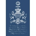 thumbnail image 2 of Vision Studio 13x18 White Modern Wood Framed Museum Art Print Titled - Heraldry on Navy III, 2 of 4
