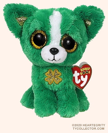 TY MWMT EMERALD THE CHIHUAHUA BEANIE BOO 6" BOOS NEW RELEASE FOR ST PAT'S DAY 