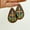 #3, variant on Bohemian Pattern Acrylic Bezel Wood Teardrop Earrings Women Summer Jewelry Gifts