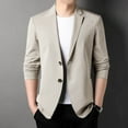 thumbnail image 4 of Upioiwer Spring Summer Men's Lightweight Men's Suits Big and Tall Summer Suit Jacket Casual Front Man Suit Stretch Slim Fit Button Men Suit Jacket Sport Coats Brown Large, 4 of 4