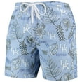 thumbnail image 2 of Men's Wes & Willy Light Blue Kentucky Wildcats Vintage Floral Swim Trunks, 2 of 3