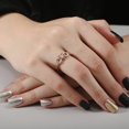 thumbnail image 3 of Infinity Heart Two Tone Anchor Rope Promise Ring 7 Rose Gold, 3 of 5