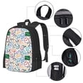 thumbnail image 2 of KLL Back To School Pattern Carry on Backpack,16.5x12.5x5.5 Personal Item Bag Carry On Backpack Water Resistant Lightweight Daypack, 2 of 6