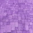 thumbnail image 1 of Ahgly Tapis d'Intérieur Lavable en Machine Carré Violet Transitionnel, 7 Pieds Carré, 1 of 7