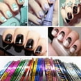 thumbnail image 6 of Haobase 30Pcs Striping Tape Line Nail Art Decoration Sticker DIY Nail Stickers Mix Color Rolls, 6 of 6