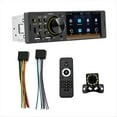 thumbnail image 1 of Car Stereo Single Din with CarPlay Android Auto, 4 Inch Touch Screen MP5 Player, Bluetooth FM Mirror Link Backup Camera, 1 of 8