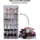 thumbnail image 4 of Zapatero con 24 bolsillos grandes de malla sobre la puerta, organizador de zapatos colgante para armario, colgador de soporte para Zapatero, blanco, 4 of 5