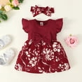 thumbnail image 1 of pop seller Children's Stitching A-line Skirt + Headscarf Two-Piece Set, 1 of 7