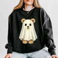 thumbnail image 2 of Watercolor Ghost Bear - Womens Lightweight Garment Dyed Sweatshirt, 2 of 6