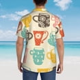 thumbnail image 6 of Bixox Men's Hawaiian Shirts Men's Vintage Cup Print Short-Sleeve Shirt-Large, 6 of 8