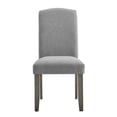 thumbnail image 3 of Steve Silver Co. Chaise Latérale Emily, Gris et Gris Mousse (Ensemble de 2), 3 of 8