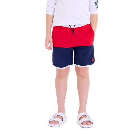U.S Polo Assn. Boys Colorblock Swim Short, Sizes 4-18