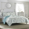 thumbnail image 1 of Laura Ashley Ensemble de Couette Réversible, Roi, Bleu d'Eau Salée, 1 of 8
