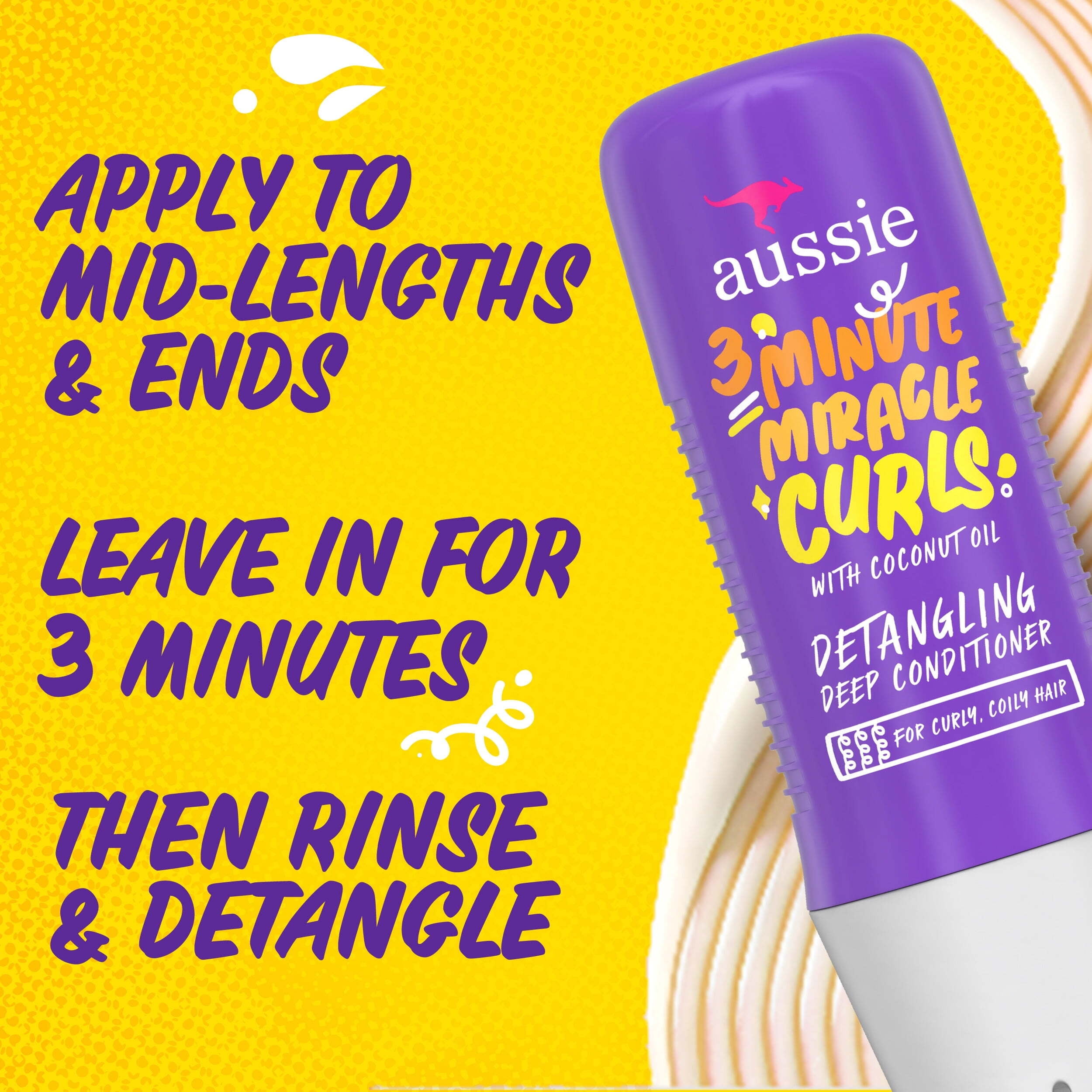 Aussie Moist Condition 3 Minute Miracle Curls, Hydrating Hair Deep Conditioner, Sulfate Free, 8 fl o(图5) Aussie Moist Condition 3 Minute Miracle Curls, Hydrating Hair Deep Conditioner, Sulfate Free, 8 fl o(图5)