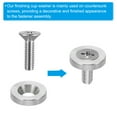 thumbnail image 4 of Uxcell M3 Finish Countersunk Washer 20pcs 13mmx3mm 304 Stainless Steel Finishing Cup Washer Flat Screw Bolt Gasket, 4 of 6