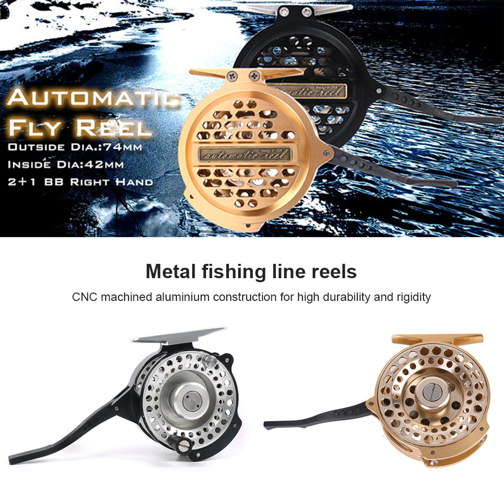 chidgrass Fly Fishing Wheel Saltwater Freshwater Boat Rock Lake River  Stream Right Hand Casting Fish Reel Portable Tackle Equipment Spare White 