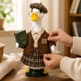 thumbnail image 6 of Aurorax Back to Class School Porch Goose Outfits 23" Holiday,Goose Clothes for Cement Goose Porch Goose 17/19 inch,All the Season Teacher 23" Porch Goose Clothing Accessories for Garden Lawn Yard, 6 of 8