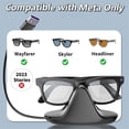 thumbnail image 3 of Charging Station for Meta Wayfarer/Skyler/Headliner, Compact Charger, Compatible with Oakley HSTN, LED Indicator, Space Gray, 3 of 8
