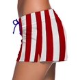 thumbnail image 2 of Bas de Maillot de Bain pour Femmes Short de Bain Culotte de Natation (L, Rouge/bleu), 2 of 7