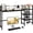 Black, variant on Desk Shelf, 38.6 Inch Wood Desk Organizer Shelf for Computer Monitor, Desk Hutch Storage, Desktop Shelf for Top of Desk, 3 Tier Desktop Bookshelf for Home Office Dorm, White