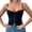 Black, variant on Women's Sexy Lace Bodysuit Shapewear Seamless Comfortable Strappy Bustier Corset Top,Color:White