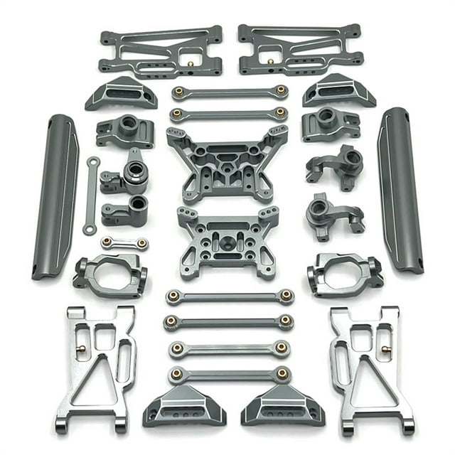 Xingzhi Aluminum Alloy 1/10 Front Rear Portal Axle DIY Kit For 10208 On-Road Vehicles 29pcs RC Car Accessories Replacement Parts Titanium