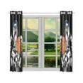 thumbnail image 3 of BSDHOME Cute Dog In Cap Holding A Ball Window Curtain Home Decor Kitchen Curtain 26x39 inches (Two Pieces), 3 of 3