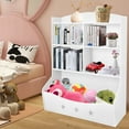 thumbnail image 6 of 4-Tier Home Organization Toy Bookcase Kids Toy Storage Box Organizer White, 6 of 13