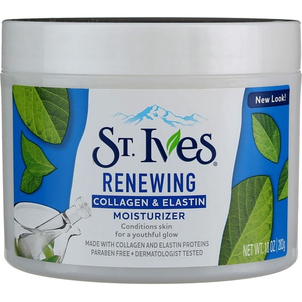 Hidratante facial St. Ives con colágeno y elastina, 283 g, paquete de 9