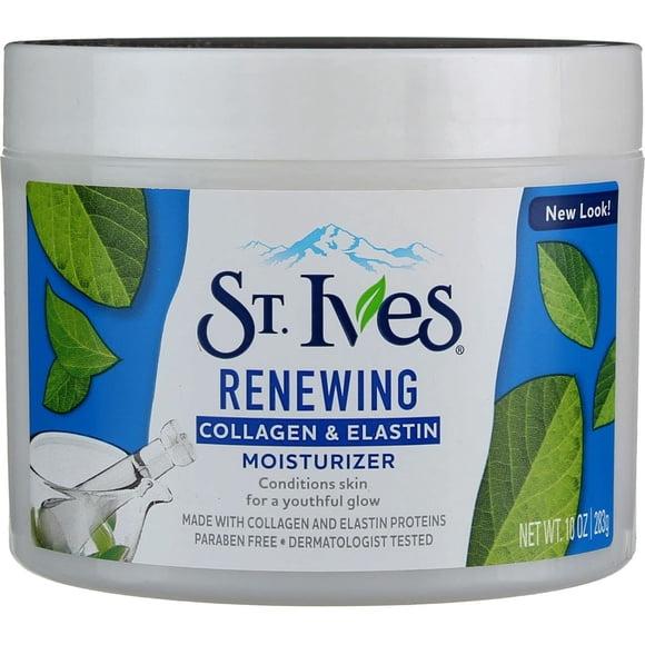 Hidratante facial St. Ives con colágeno y elastina, 283 g, paquete de 9