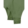thumbnail image 5 of A2Y Women's Fashion Basic Premium Cotton Racerback Tank Body Suit Ash Olive XL, 5 of 5