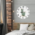 thumbnail image 4 of Eveokoki Wall Clock Succulent Plants Rustic Country Silent Non-Ticking 12 Inch Round Wood Clocks for Living Room Kitchen Bedroom Bathroom Office Home School Decor, 4 of 4