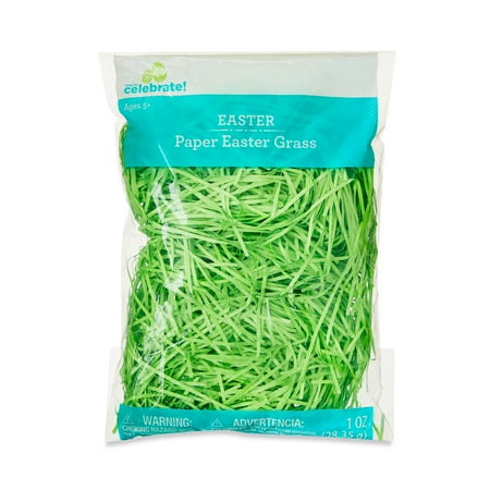 Easter Green Paper Easter Grass, 1 oz, by Way To Celebrate